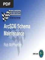 ArcSDE Schema Maintenance