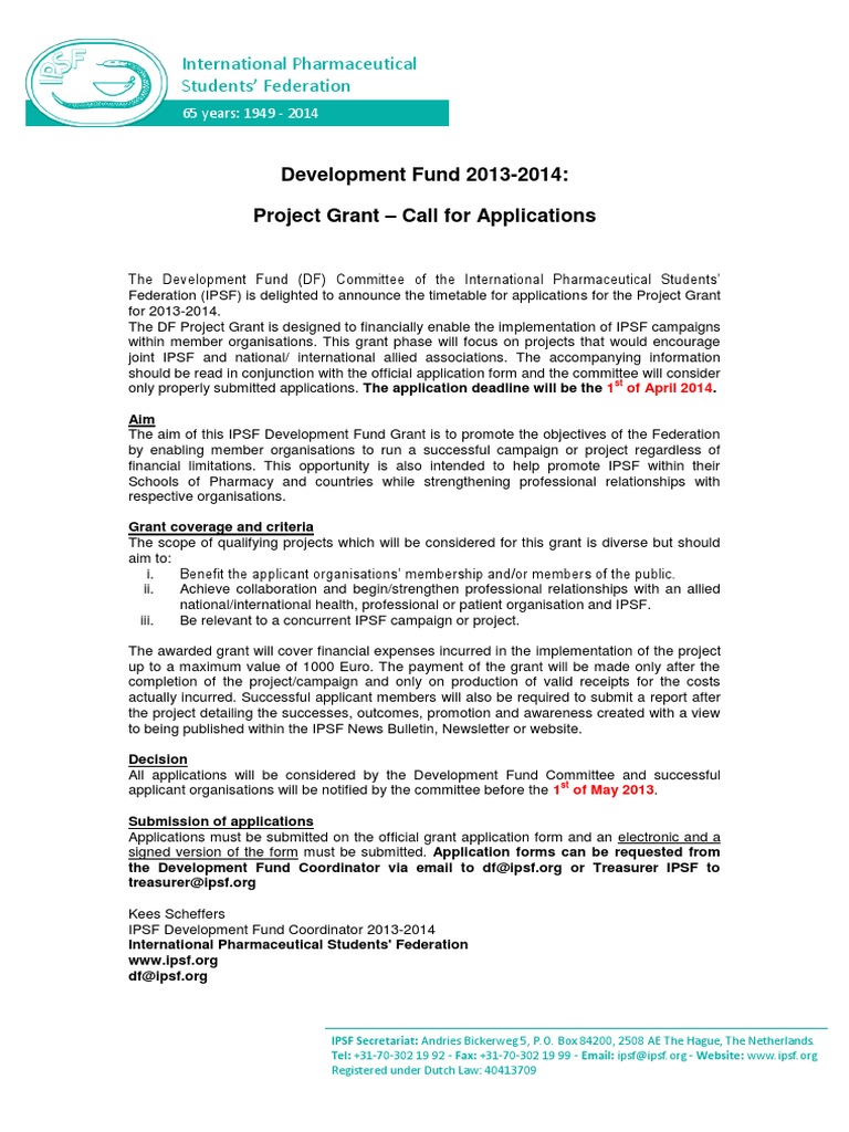 Project Grant Call 2013-2014 | PDF | Health Care | Service Industries