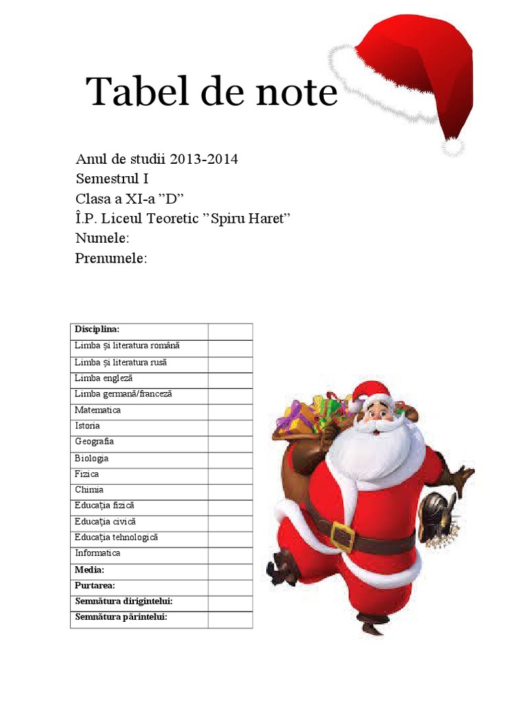 Tabel de Note 3 | PDF