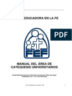 Fef Manual Area Catequesis Universitarios