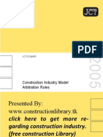 Construction Industry Model Arbitration Rules (CIMAR)
