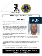 Fugitive of The Week: Eric Tate