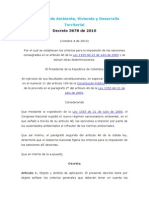 2010 Decreto 3678 Criterios Sancion Ley 1333