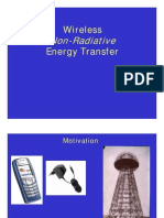 Wireless Non-Radiative Energy (Power) Transfer