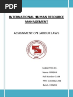 Labour Laws for IHRM