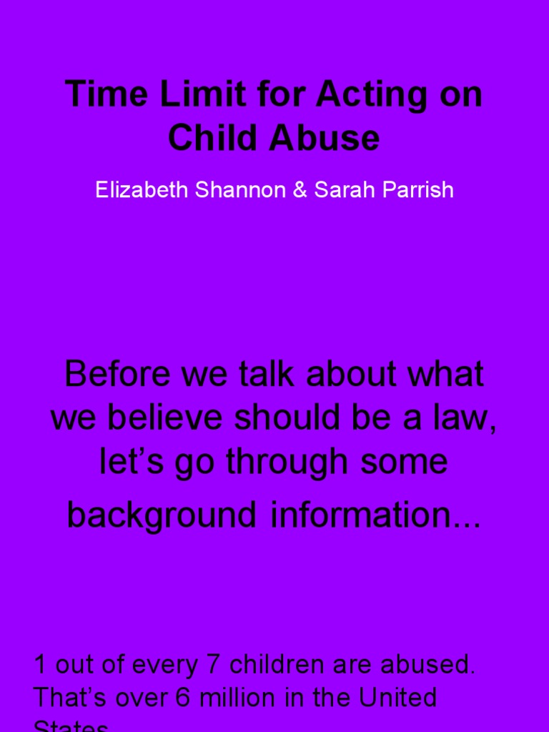 Child Abuse Presentation Pdf