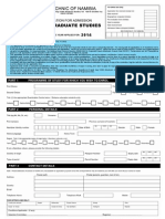 Undergraduate Application Form 2014