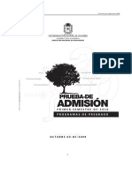 Componente de Ciencias Sociales Examen de Admision 2010-I Unal