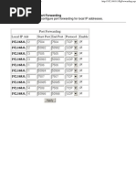 Port Forwarding