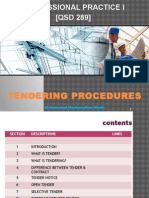 Professional Practice I Tendering Procedures