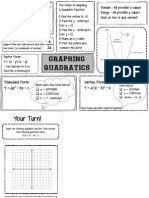 Quadratic Graphic Organizer