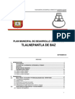 Plan Municipal de Desarrollo Urbano de Tlalnepantla de Baz PDF