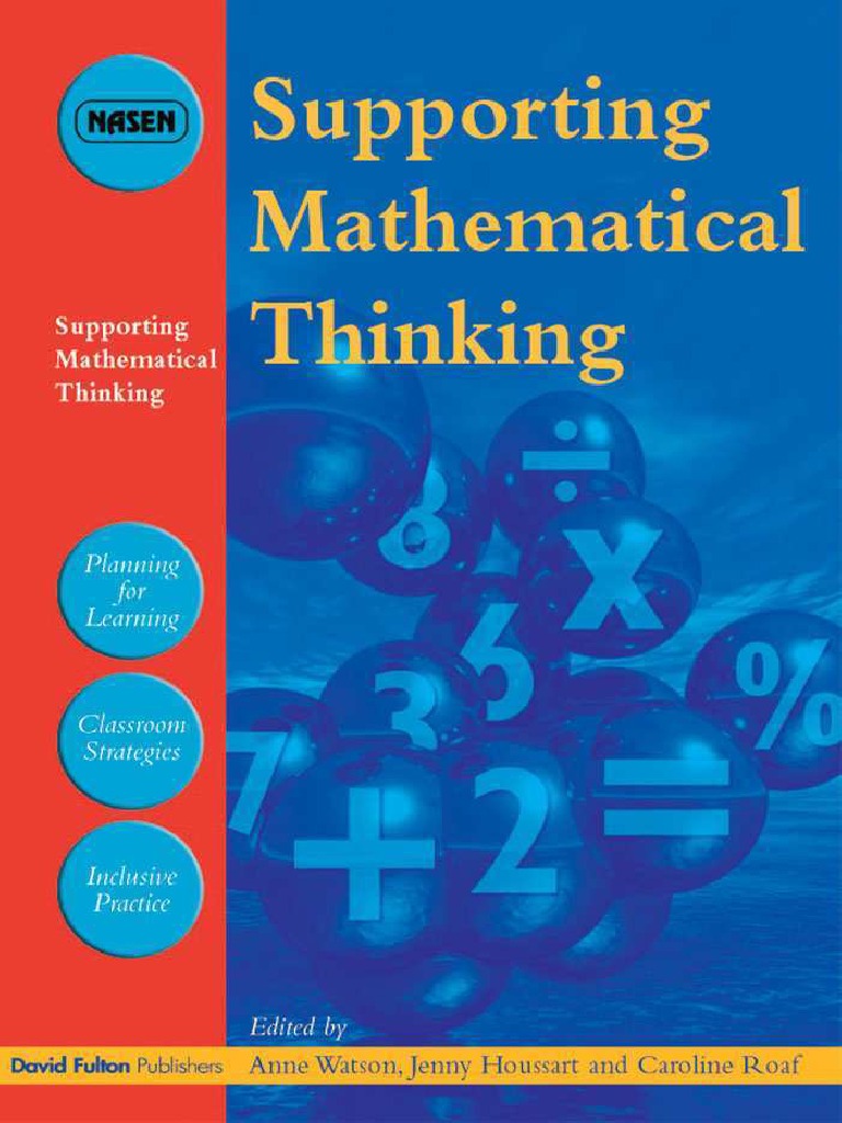 Mathematical Thinking PDF Teachers Special Education