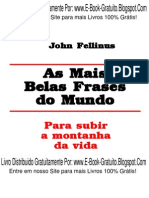 LIVRO - As Mais Belas Frases Do Mundo - John Fellinus