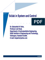 Scilab in Systems and Control
