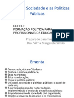 80o Estado a Sociedade e as Pol Ticas p Blicas