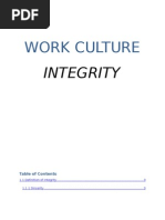 Download Corparate Work Culture - Integrity by rizalstarz SN20273500 doc pdf