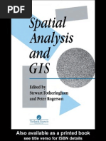 Spatial Analysis and GIS