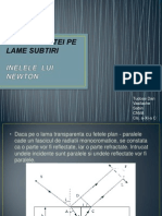 Studiul Interferentei Pe Lame Subtiri