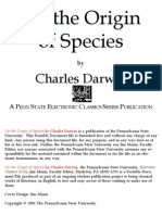 Darwin, Origin of Species