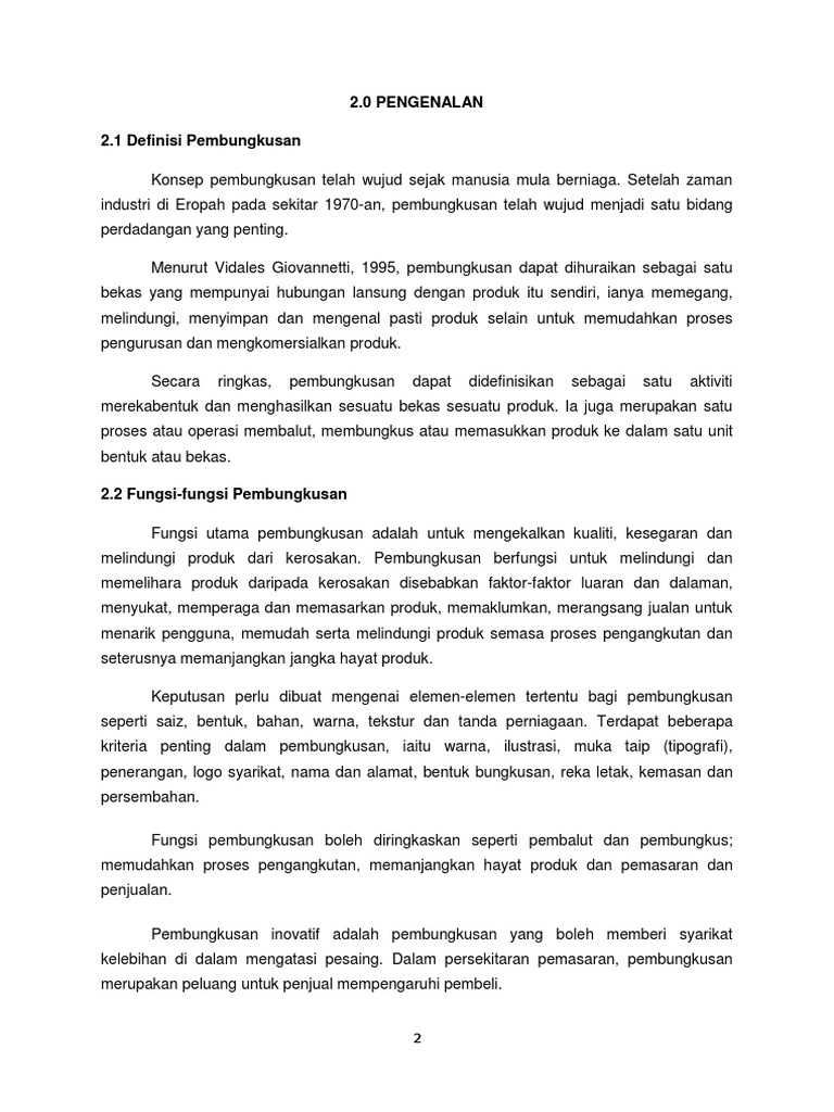 Pengenalan Pembungkusan Makanan Pdf