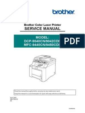 Mfc 9450cdn Mfc 9450cdn Service Manual Pdf Image Scanner Troubleshooting