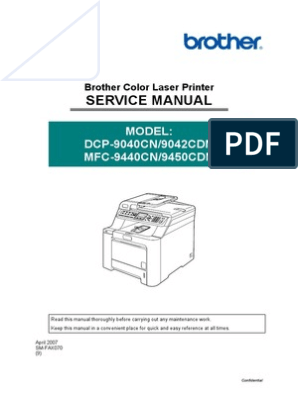centeret Grine En begivenhed MFC 9450cdn - MFC 9450cdn Service Manual | PDF | Image Scanner |  Troubleshooting