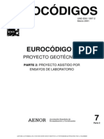 Eurocodigo 7 Pyto Geotecnico 1 (Ensayos Laboratorio) (2001)
