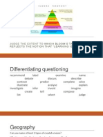 Blooms Taxonomy - Questioning