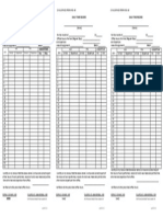 Civil Service Daily Time Record Form