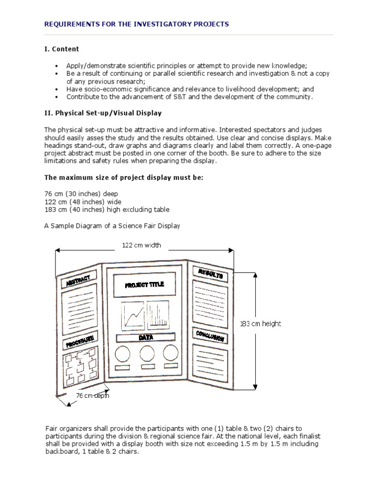 Guidelines for Investigatory Projects | PDF | Computers | Technology ...
