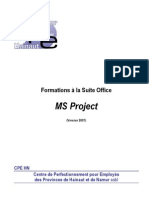 Formations A La Suite Office - MS Project - Notes de Cours