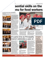 Essential Skills On The Menu For Food Workers: It's Party Time As Principality Branch Celebrates A Year On