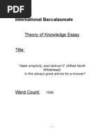 Download IB TOK essay 200809 titles by Tarah SN20280266 doc pdf