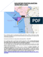 Corte de La Haya Definió Frontera Marítima Entre Perú y Chile - 2014