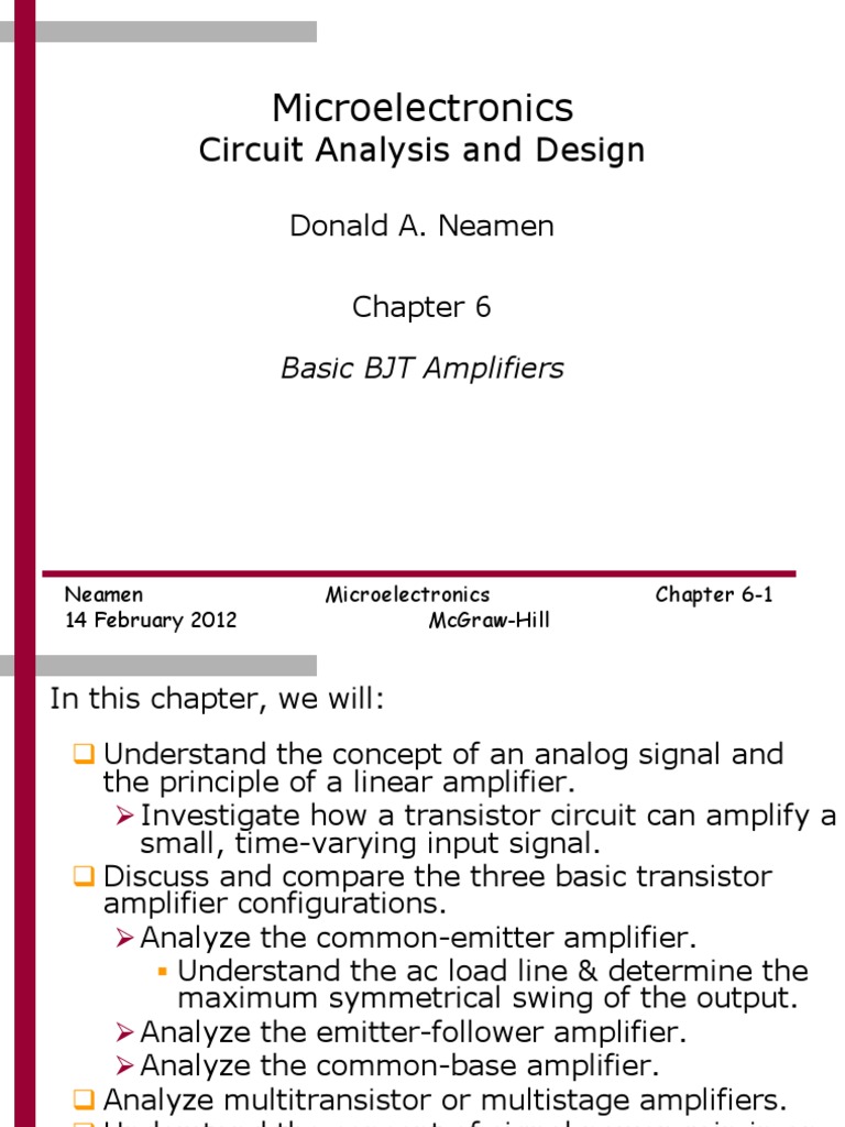 Analysis of Basic BJT Amplifier Configurations and Multistage Amplifier