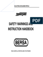 Bersa Model Thunder 380, 22. Manual. Eng PDF