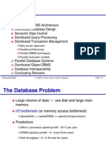 Outline: Data Server Approach Parallel Architectures Parallel DBMS Techniques Parallel Execution Models