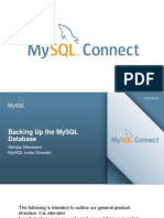 BackingUp MySQL