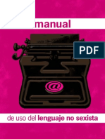 Manual de Uso Del Lenguaje No Sexista