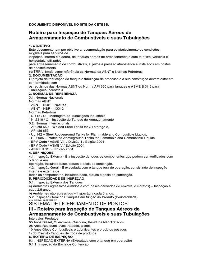 CONHECIMENTOS BÁSICOS DE TANQUES DE ARMAZENAMENTO, CONFORME A NORMA API 653  - Abendi