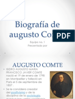 Diapositivas Augusto Comte