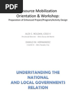 Resource Mobilization Orientation & Workshop