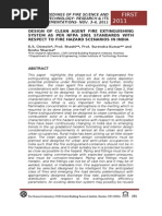 147317590 Design of Clean Agent Fire Extinguishing System as Per Nfpa 2001 Standards Witclean Agent Fire Hazard Scenarios in India Doc