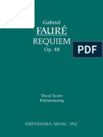 Faure Requiem Vocal Score