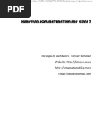 kumpulan soal matematika smp kelas 7 by MOCH FATKOER ROHMAN SN:20283515