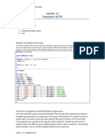 CS125 - Lab 13 - Templates, STL and Lists PDF