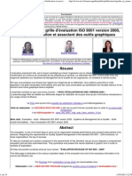 Grille d'évaluation ISO 9001 version 2000 simple d'utilisation et associant des outils graphiques