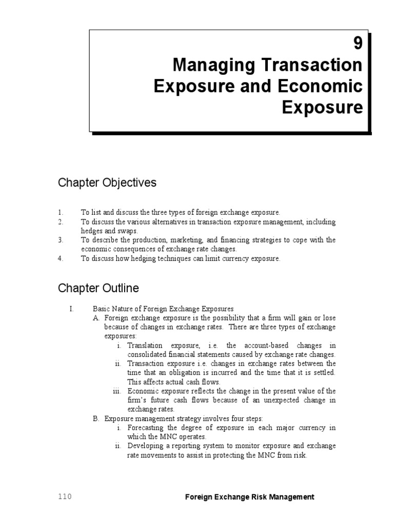 Forex exposure types