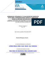 Aprendizaje Desarrollo Evaluacion Contextos Escolares Wanda